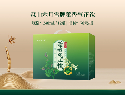 森山六月雪牌藿香气正饮248ml